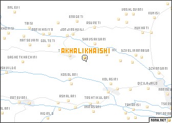 map of Akhali Khaishi