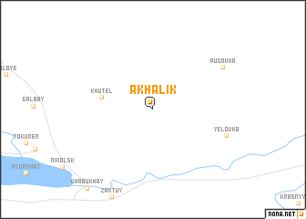 map of Akhalik