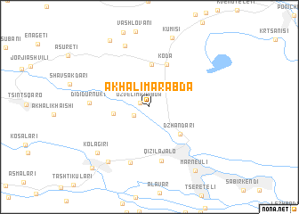 map of Akhali Marabda