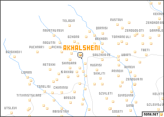 map of Akhalsheni