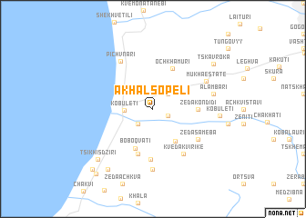 map of Akhalsopeli