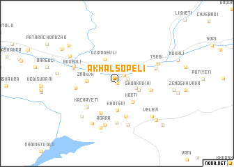 map of Akhalsopeli
