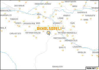 map of Akhalsopeli