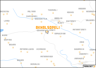 map of Akhalsopʼeli