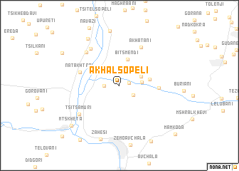 map of Akhalsopeli