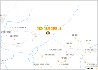 map of Akhalsopʼeli