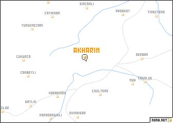 map of Akharım