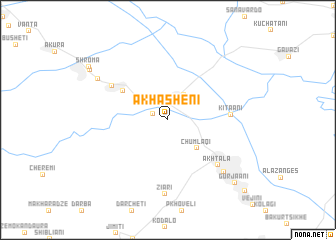 map of Akhasheni