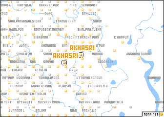 map of Ākhāsri