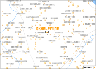 map of Akhelfiyine