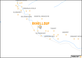 map of Akhellouf