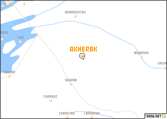 map of Ākherak
