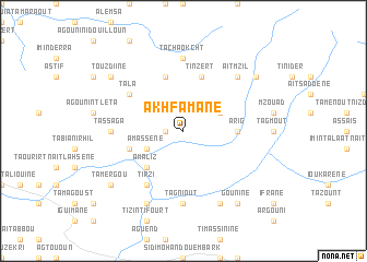 map of Akhfamane