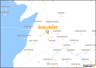map of Akhījahān