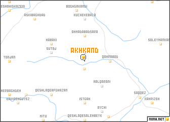 map of Ākh Kand