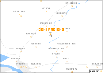 map of Akhlebaikha