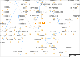 map of Akhlij