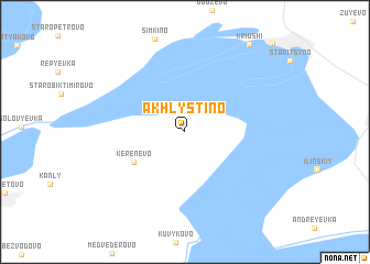 map of Akhlystino