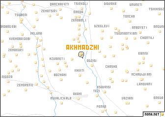 map of Akhmadzhi