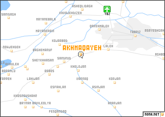 map of Ākh Māqāyeh