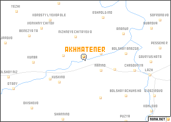 map of Akhmatener