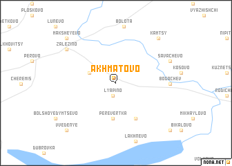 map of Akhmatovo