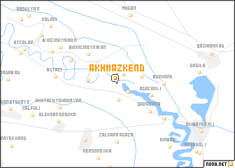 map of Akhmazkend