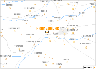 map of Akhmedavar