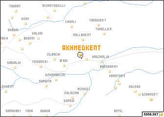 map of Akhmedkent