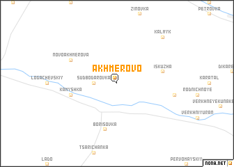 map of Akhmerovo