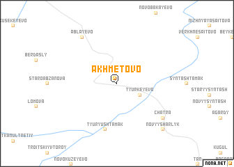 map of Akhmetovo