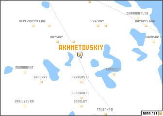 map of Akhmetovskiy