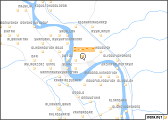 map of Akhmīm