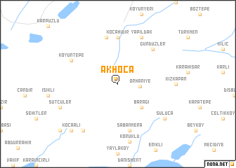 map of Akhoca