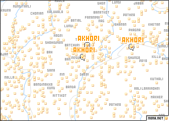 map of Akhori