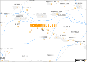 map of Akhshnisvelebi