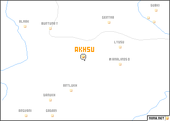 map of Akhsu