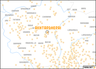 map of Akhtar Dherai