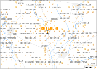 map of Akhteh Chī