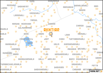 map of Akhtiār