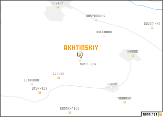 map of Akhtinskiy