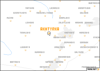 map of Akhtyrka