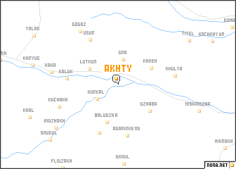 map of Akhty