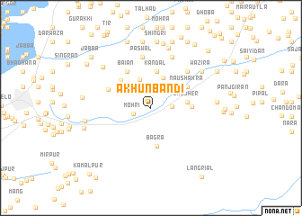 map of Akhunbāndi