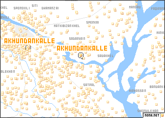 map of Ākhundān Kalle