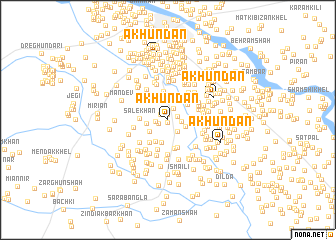 map of Ākhūndān