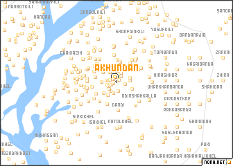 map of Akhundān