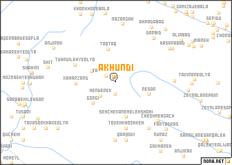 map of Ākhūndī