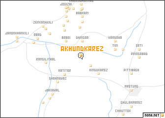 map of Ākhūnd Kārez