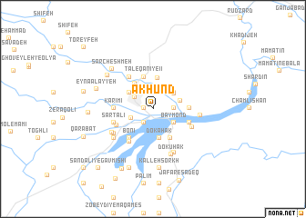 map of Ākhūnd
